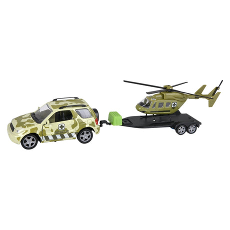 Die-Cast Rover and Helicopter Set (1 PC)
