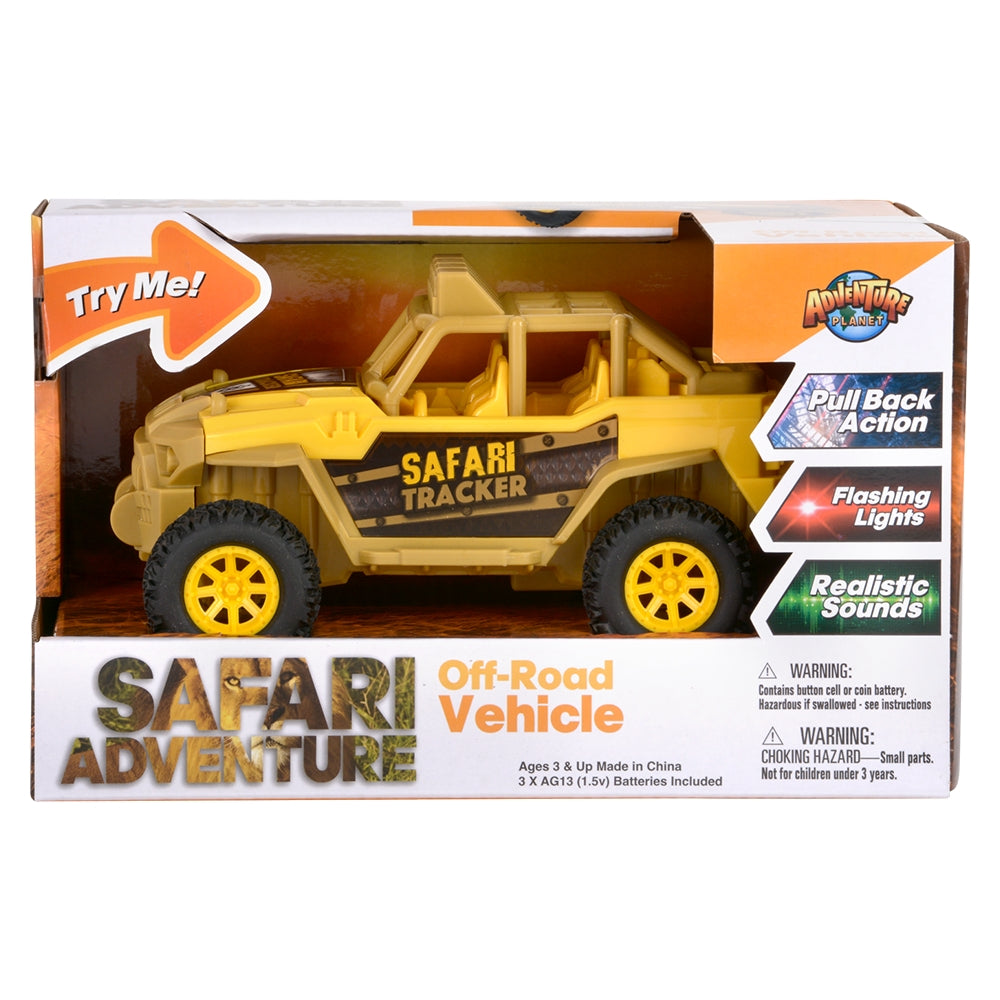 Safari Off-Road Vehicle with Lights and Sound