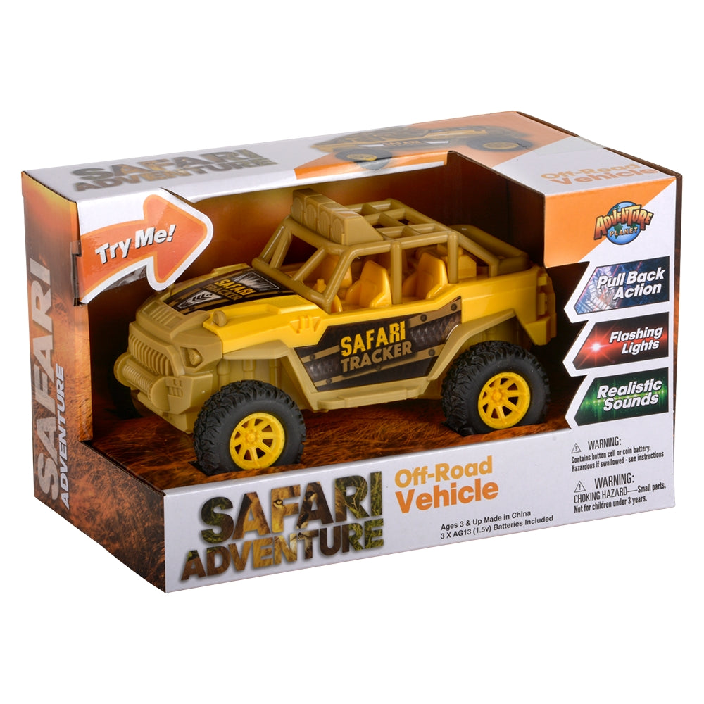 Safari Off-Road Vehicle with Lights and Sound