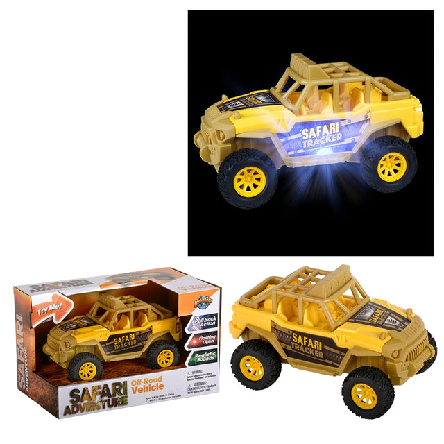 Safari Off-Road Vehicle with Lights and Sound