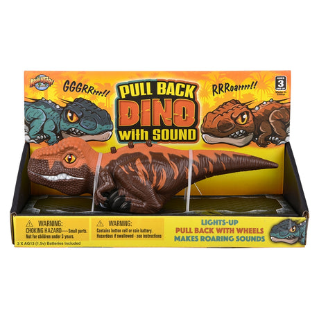 Dinosaur Pull Back With Sound 6"