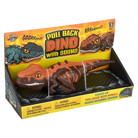 Dinosaur Pull Back With Sound 6"