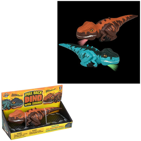 Dinosaur Pull Back With Sound 6"