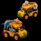 Animal School Bus With Lights and Sound