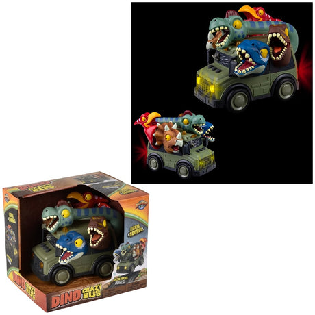 Dinosaur School Bus With Lights and Sound