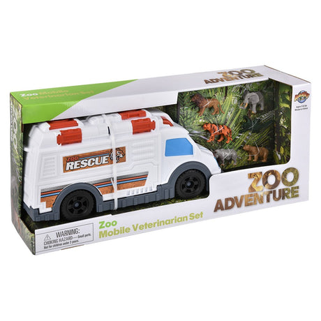 Veterinarian Playset Zoo Mobile Veterinarian Set