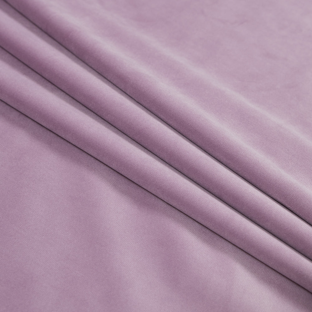 Ultra Soft Polyester Velvet - Mauve - British Imported