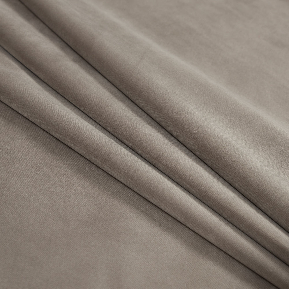 Ultra Soft Polyester Velvet - Mole - British Imported