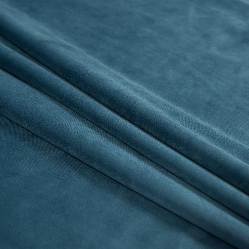 Ultra Soft Polyester Velvet - Wedgewood - British Imported