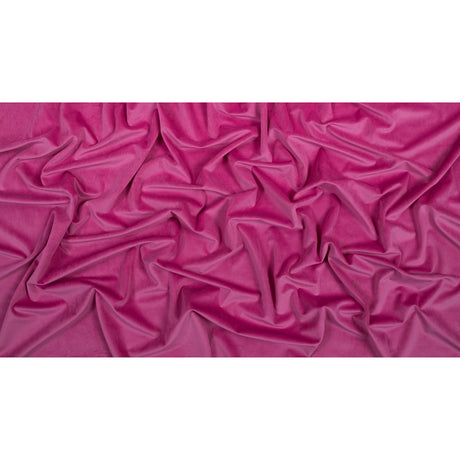 Ultra Soft Polyester Velvet - Hollyhock - British Imported