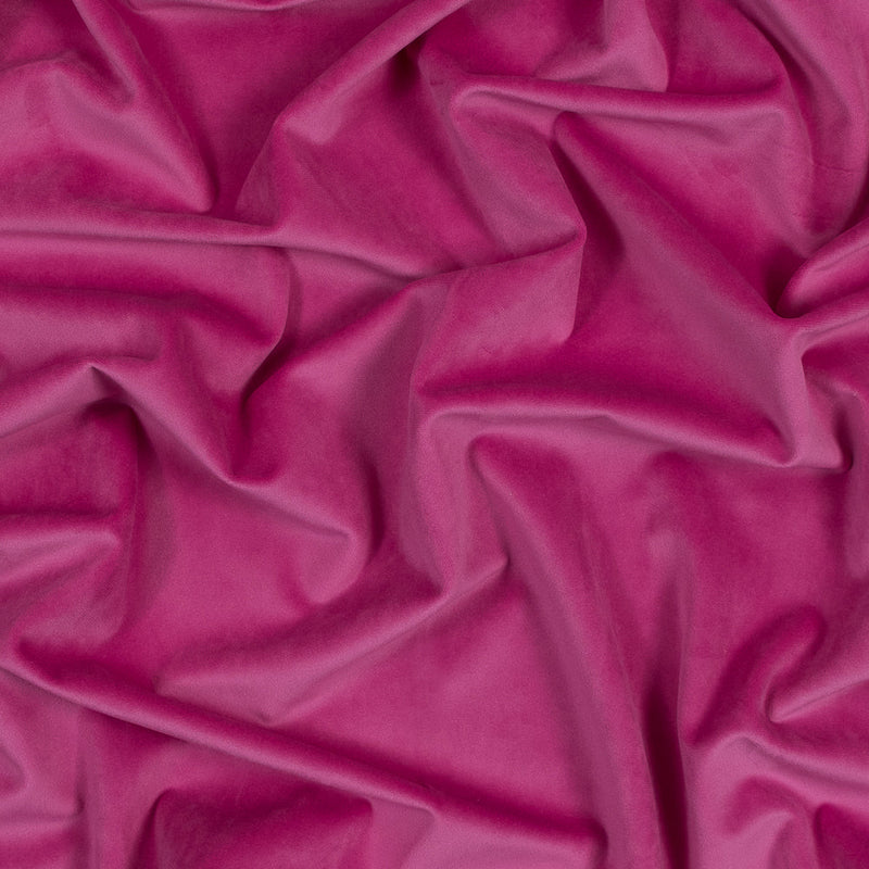 Ultra Soft Polyester Velvet - Hollyhock - British Imported