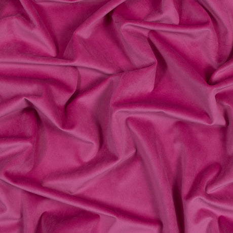 Ultra Soft Polyester Velvet - Hollyhock - British Imported