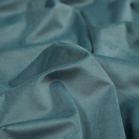Ultra Soft Polyester Velvet - Aqua - British Imported