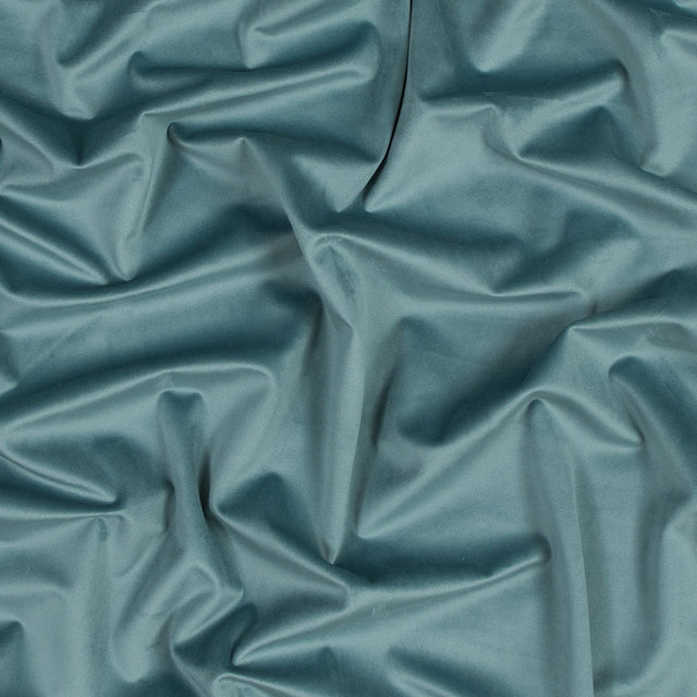 Ultra Soft Polyester Velvet - Aqua - British Imported