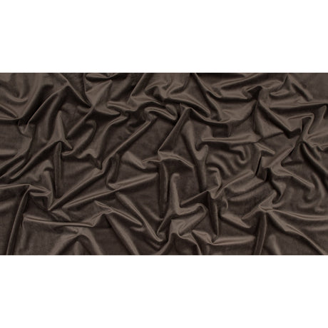 Ultra Soft Polyester Velvet - Bark - British Imported