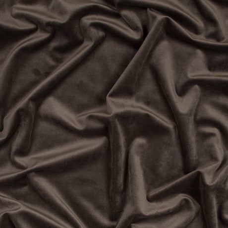Ultra Soft Polyester Velvet - Bark - British Imported