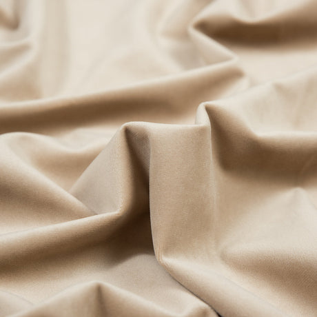 Ultra Soft Polyester Velvet - Latte - British Imported