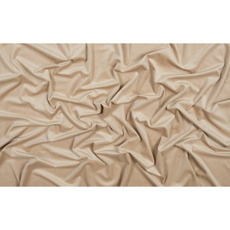 Ultra Soft Polyester Velvet - Latte - British Imported
