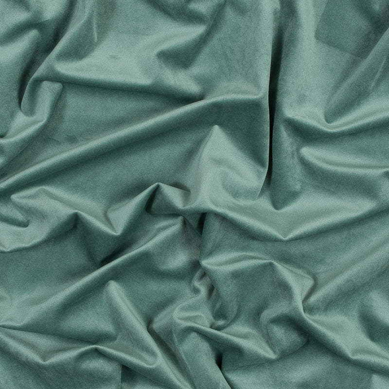 Ultra Soft Polyester Velvet - Seafoam - British Imported