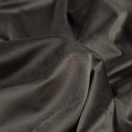 Ultra Soft Polyester Velvet - Gunmetal - British Imported