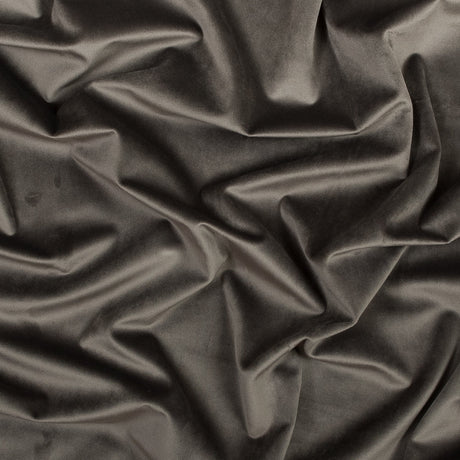 Ultra Soft Polyester Velvet - Gunmetal - British Imported