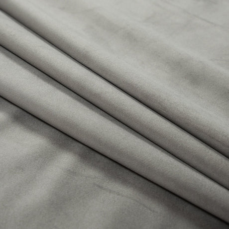 Ultra Soft Polyester Velvet - Gray - British Imported