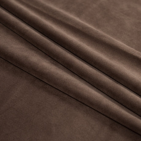 Ultra Soft Polyester Velvet - Espresso - British Imported