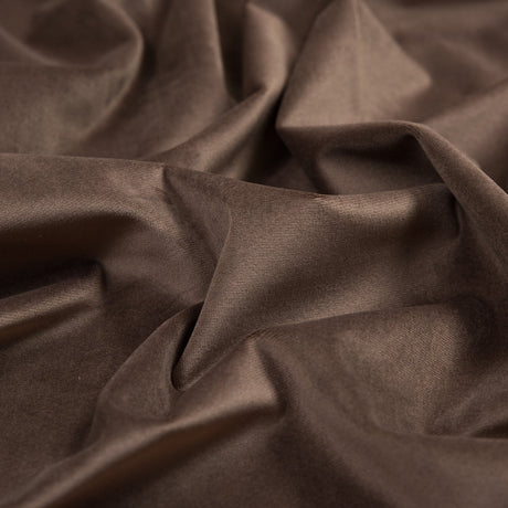 Ultra Soft Polyester Velvet - Espresso - British Imported