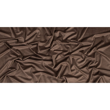 Ultra Soft Polyester Velvet - Espresso - British Imported