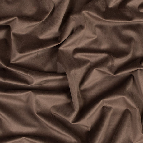 Ultra Soft Polyester Velvet - Espresso - British Imported