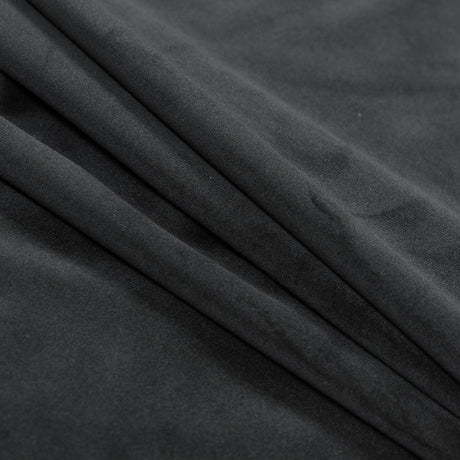 Ultra Soft Polyester Velvet - Noir - British Imported