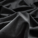 Ultra Soft Polyester Velvet - Noir - British Imported