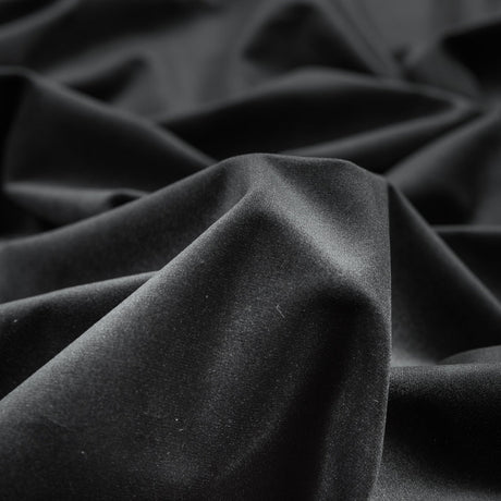 Ultra Soft Polyester Velvet - Noir - British Imported