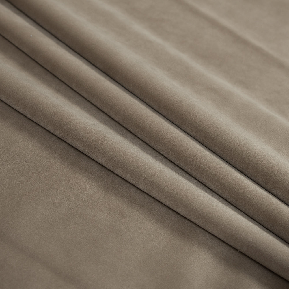 Ultra Soft Polyester Velvet - Otter - British Imported