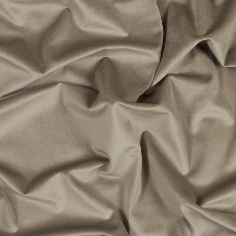 Ultra Soft Polyester Velvet - Otter - British Imported