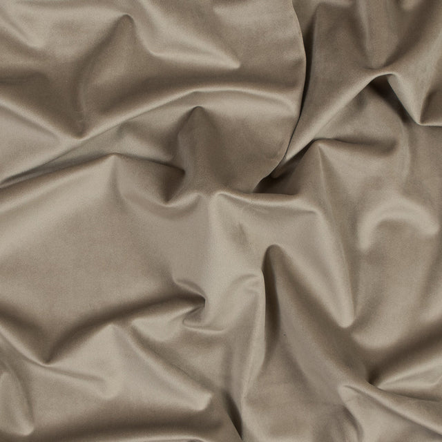 Ultra Soft Polyester Velvet - Otter - British Imported
