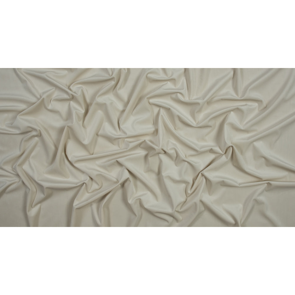 Ultra Soft Polyester Velvet - Oyster - British Imported