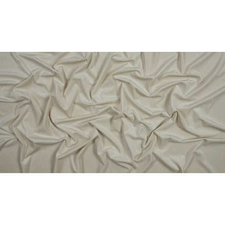 Ultra Soft Polyester Velvet - Oyster - British Imported