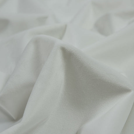 Ultra Soft Polyester Velvet - Pearl - British Imported