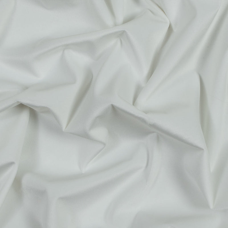 Ultra Soft Polyester Velvet - Pearl - British Imported