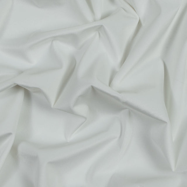 Ultra Soft Polyester Velvet - Pearl - British Imported