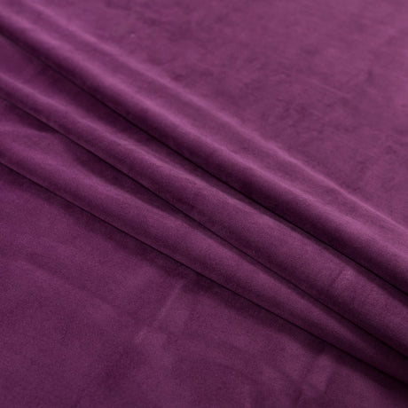 Ultra Soft Polyester Velvet - Aubergine - British Imported