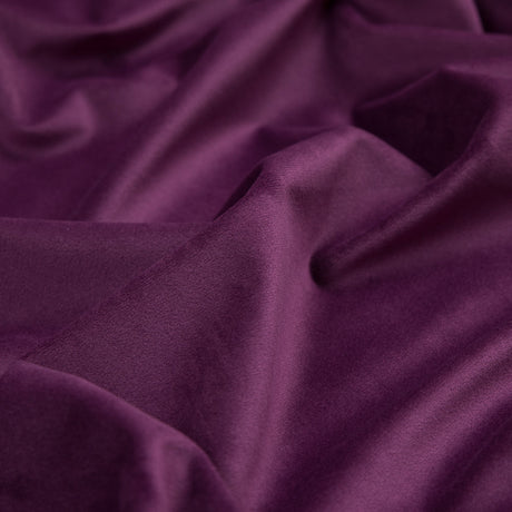 Ultra Soft Polyester Velvet - Aubergine - British Imported