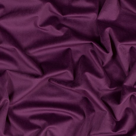 Ultra Soft Polyester Velvet - Aubergine - British Imported