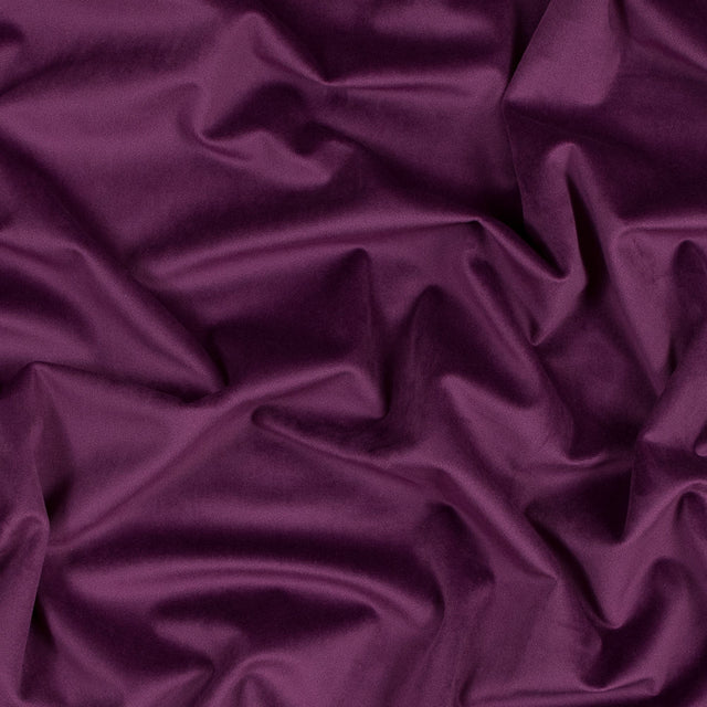 Ultra Soft Polyester Velvet - Aubergine - British Imported