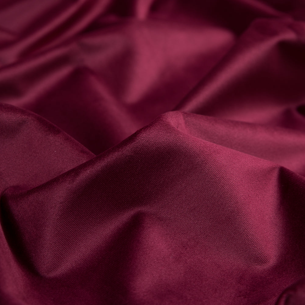Ultra Soft Polyester Velvet - Berry - British Imported