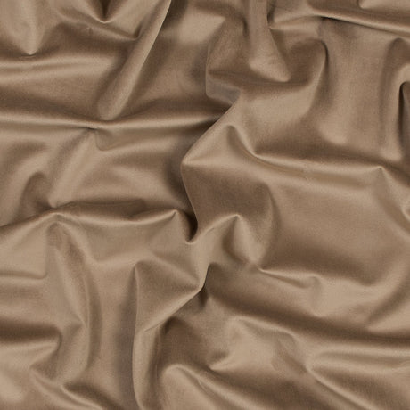 Ultra Soft Polyester Velvet - Caramel - British Imported