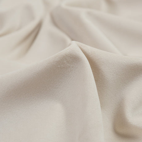 Ultra Soft Polyester Velvet - Cream - British Imported