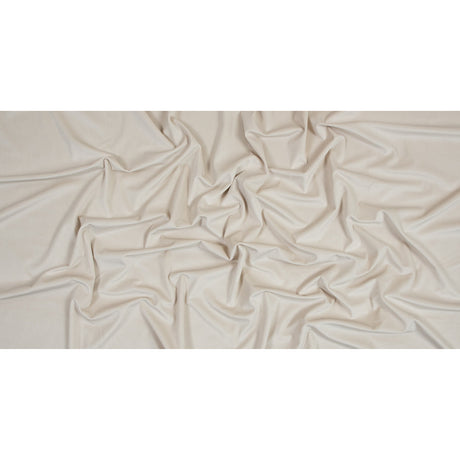 Ultra Soft Polyester Velvet - Cream - British Imported