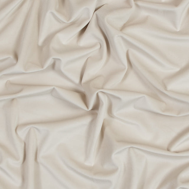 Ultra Soft Polyester Velvet - Cream - British Imported